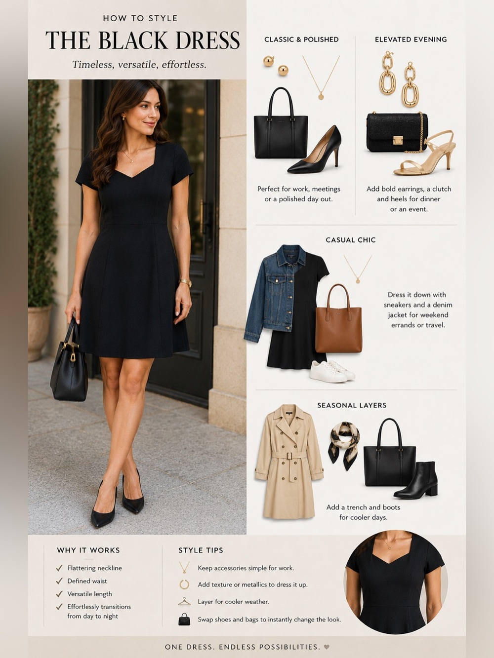French Connection Black Mini Dress
